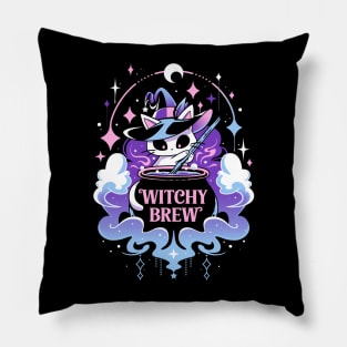 Witchy Cat Potion - Kawaii Magic Pillow