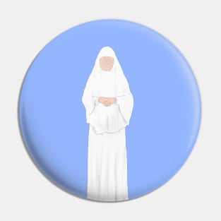 Women Hajj Hand Drawn Pin