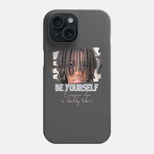 Be yourself, everyone else is taken! (anime boy dreadlocks) Phone Case