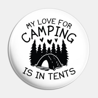 My Love For Camping Pin