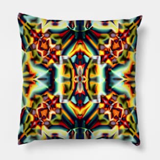 Trippy Kaleidoscope Design Pillow