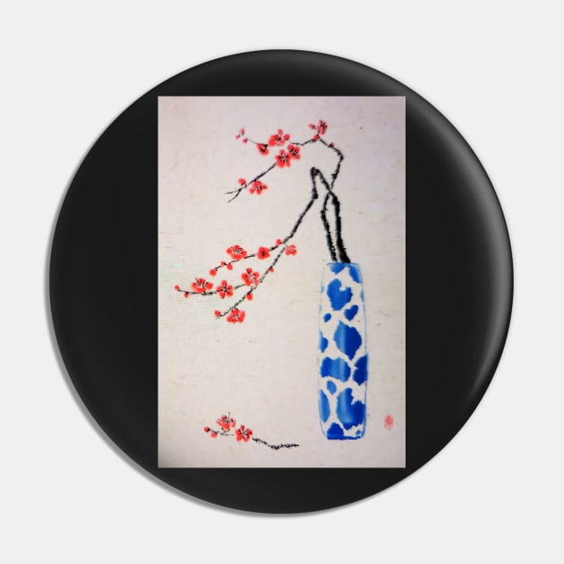 Chinese Painting of Plum Blossoms Pin by Glitteringworld