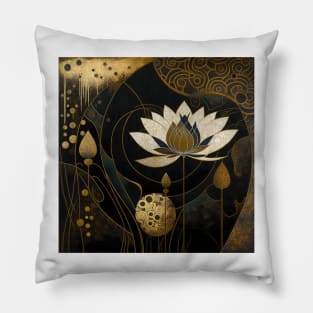 flower and gold Pillow
