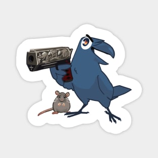 Rat King Crow Magnet