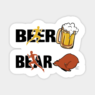 Beer Bear Funny Gift Booze Birthday Alcohol Drinking Party Magnet