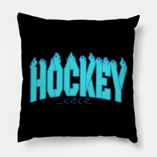 funny hockey Pillow