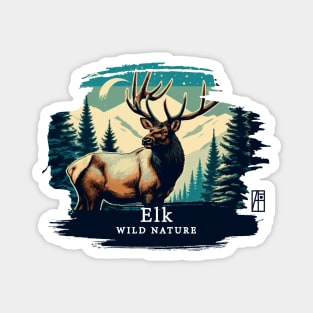 Elk - WILD NATURE - ELK -2 Magnet