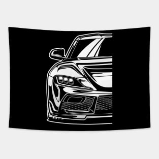 Toyota GR Supra (White Print) Tapestry