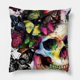 Gothic Skull Pillow