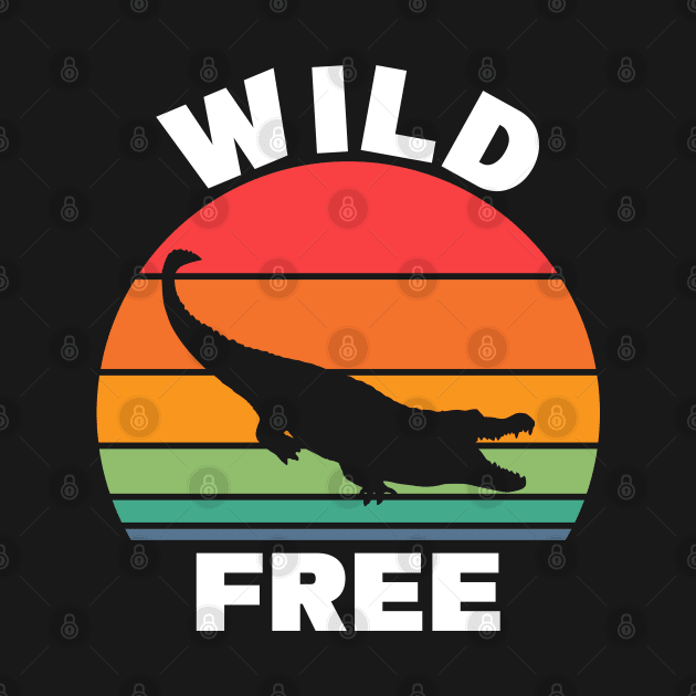 Crocodile, Wild and Free by ruben vector designs