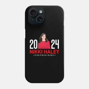 Nikki Haley 24 For President Phone Case