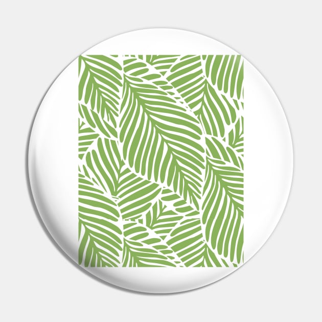 Green Foliage Pattern Pin by kriitiika