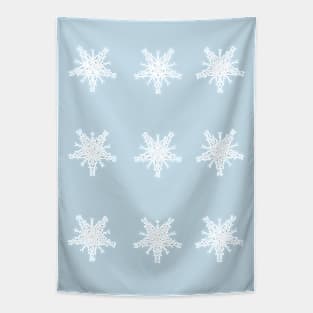 Snowflake pattern no background Tapestry