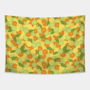 Citrus Splash Seamless Surface Pattern Design Tapestry