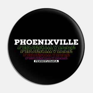 I Love Phoenixville City USA Vintage Pin