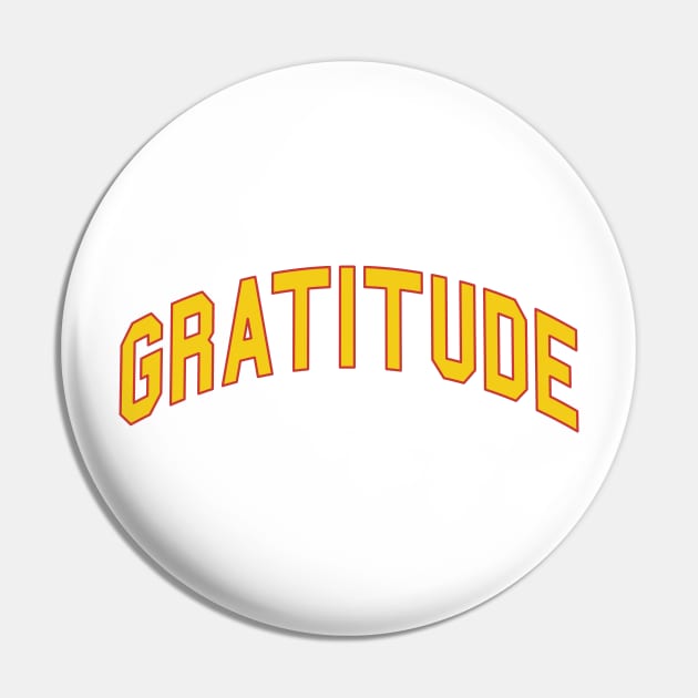 Gratitude Pin by BeeHappyTees