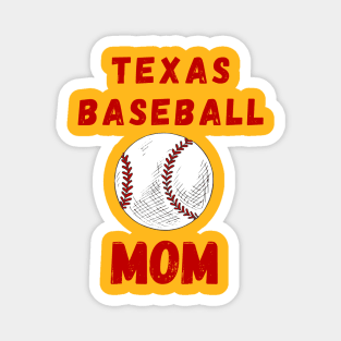 Texas Baseball Mom Magnet