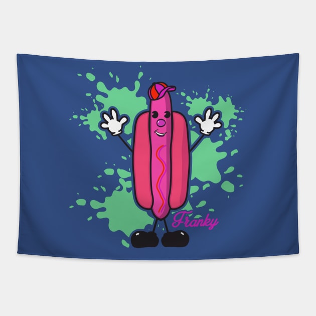 Pop Art for Kids | Franky | Pink Tapestry by Royal Mantle