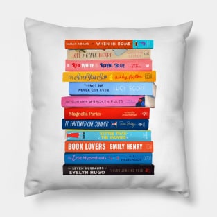 Romance Book Stack Booktok Pillow