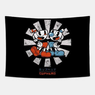 Cuphead Retro Japanese Tapestry