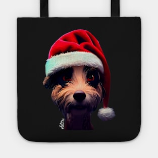 Christmas Funny dog Tote