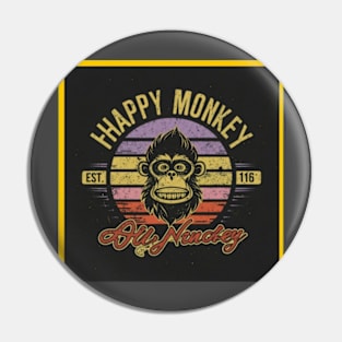 Happy Monkey Pin