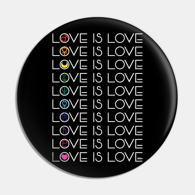 Love is Love x Sailormoon - Dark Pin by meownarchy