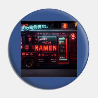 Cyberpunk Tokyo Ramen Food Truck Pin