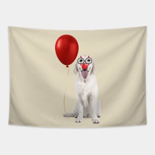 Halloween Dog White Labrador Tapestry