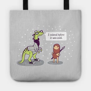 hipster dino Tote