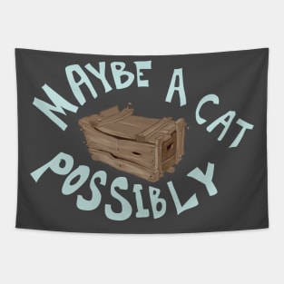 Schrodinger's cat box Tapestry