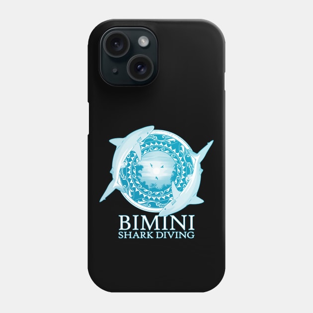 Caribbean Reef Sharks Bimini Bahama Islands Phone Case by NicGrayTees