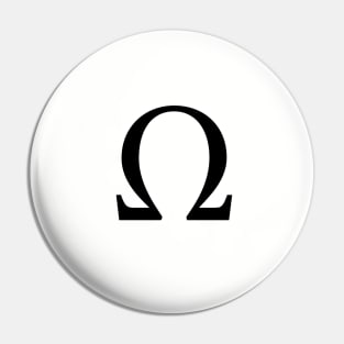 Omega Greek Letter Pin