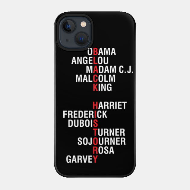 Influential Inspirational Black History Leaders - Black History - Phone Case