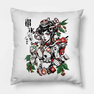 Cool Girl Pop Art Japanese Urban Fashion Style Pillow