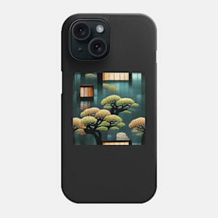 Bonsai Pine Japanese Chiyogami Pattern Phone Case