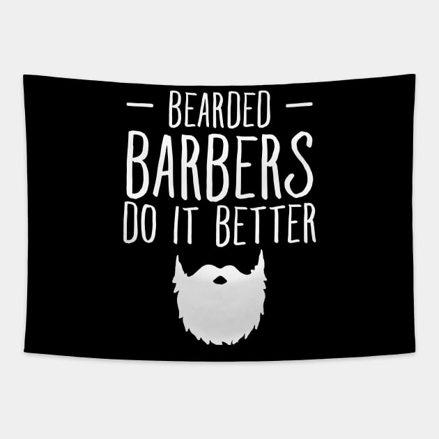 Bearded barbers do it better Tapestry by captainmood