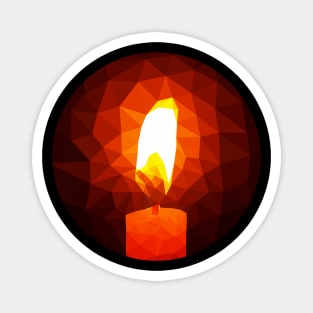 Burning Candle Magnet