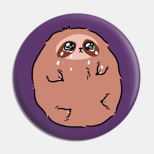 Sad Li'l Jelly Bean Sloth Pin