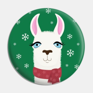 Xmas Llama Pin