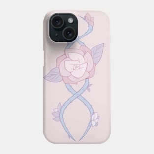 Pastel Rose Vine Phone Case