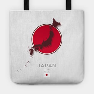 Japan Map and Flag Tote