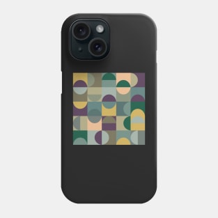 Squares Nordic Retro Vintage Abstract Pattern Phone Case
