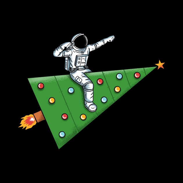 Space rocket christmas by coffeeman