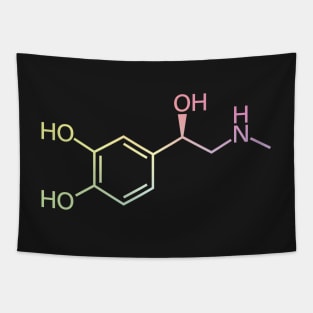 Adrenaline/Epinephrine Chemistry Molecule Structure Tapestry