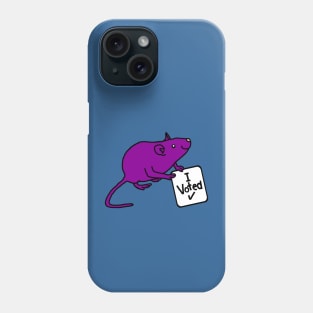 Purple Rat says he Voted Phone Case