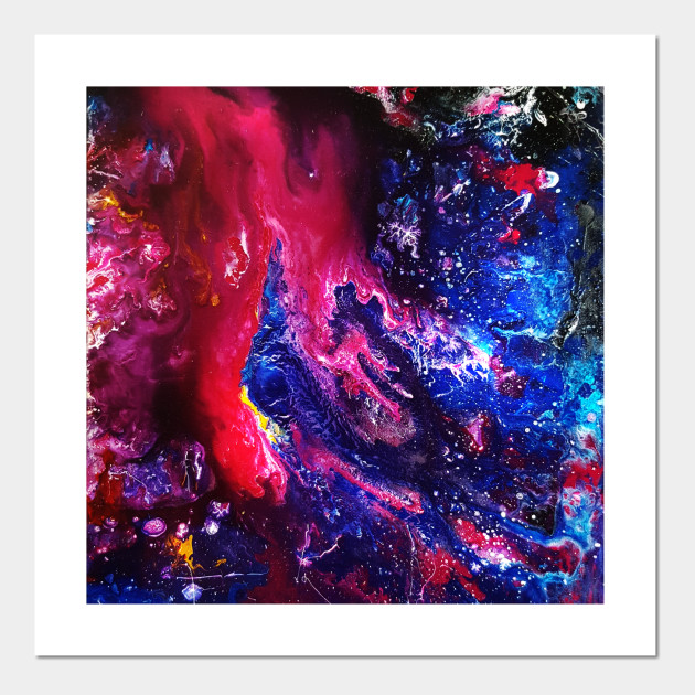 Galaxy Acrylic Painting Part 2 Galaxy Posters And Art Prints