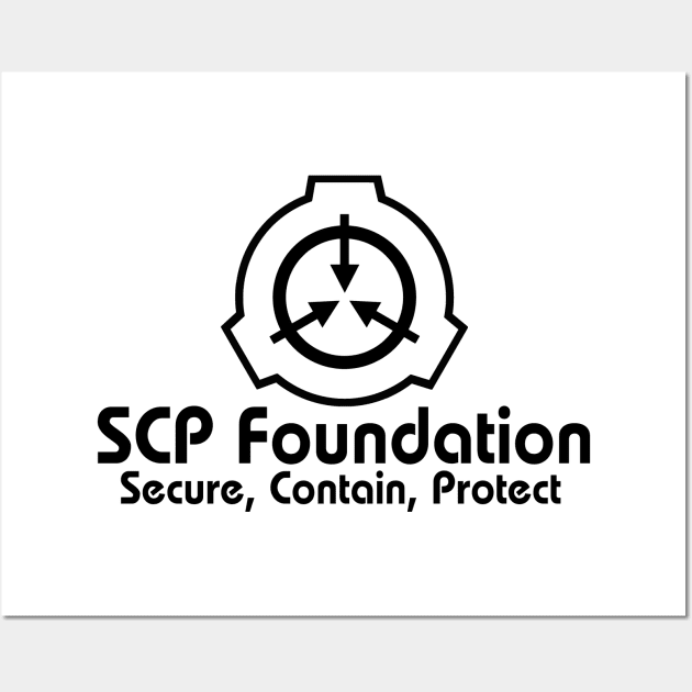 SCP Foundation Logo White Print - Scp - Posters and Art Prints