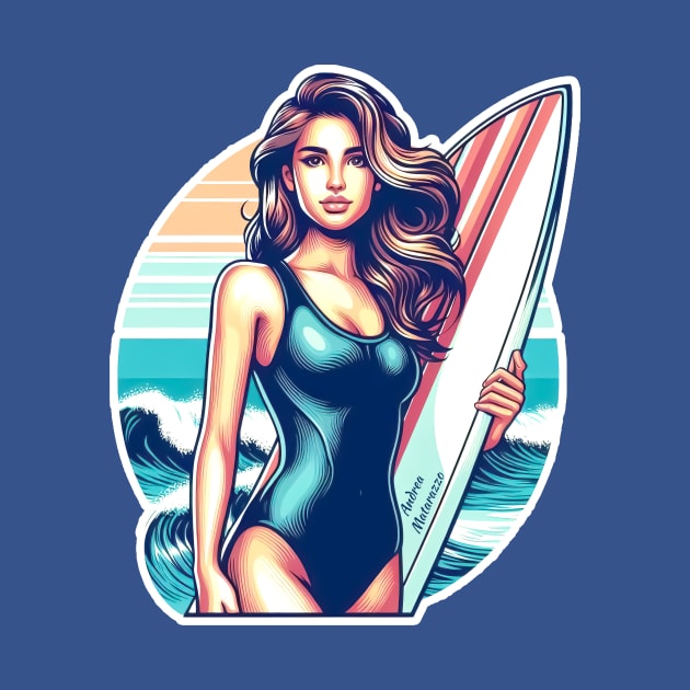 Girl Sport Surf by Andrea Matarazzo
