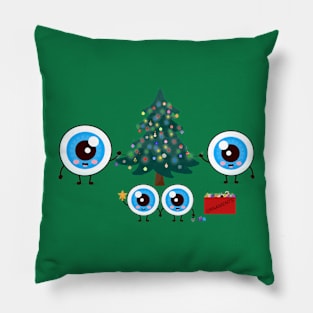 Eye Love Trimming the Tree Pillow